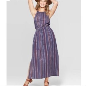 Universal thread striped maxi dress